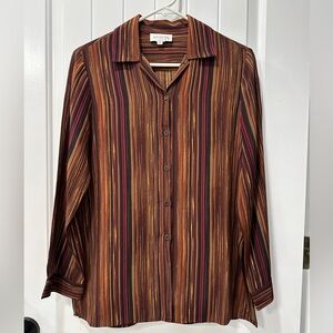 Jones New York Multicolor Striped Top
